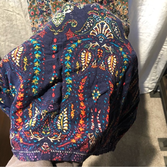 Papaya midi dress almost maxi spaghetti strap ruched empire waist pullon Dress M - Picture 3 of 8